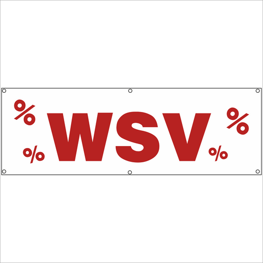Werbeplane - Gerüstplane - p035 - WSV - NEU - Plane für Baustelle- Garten- Zaun oder Veranstaltung