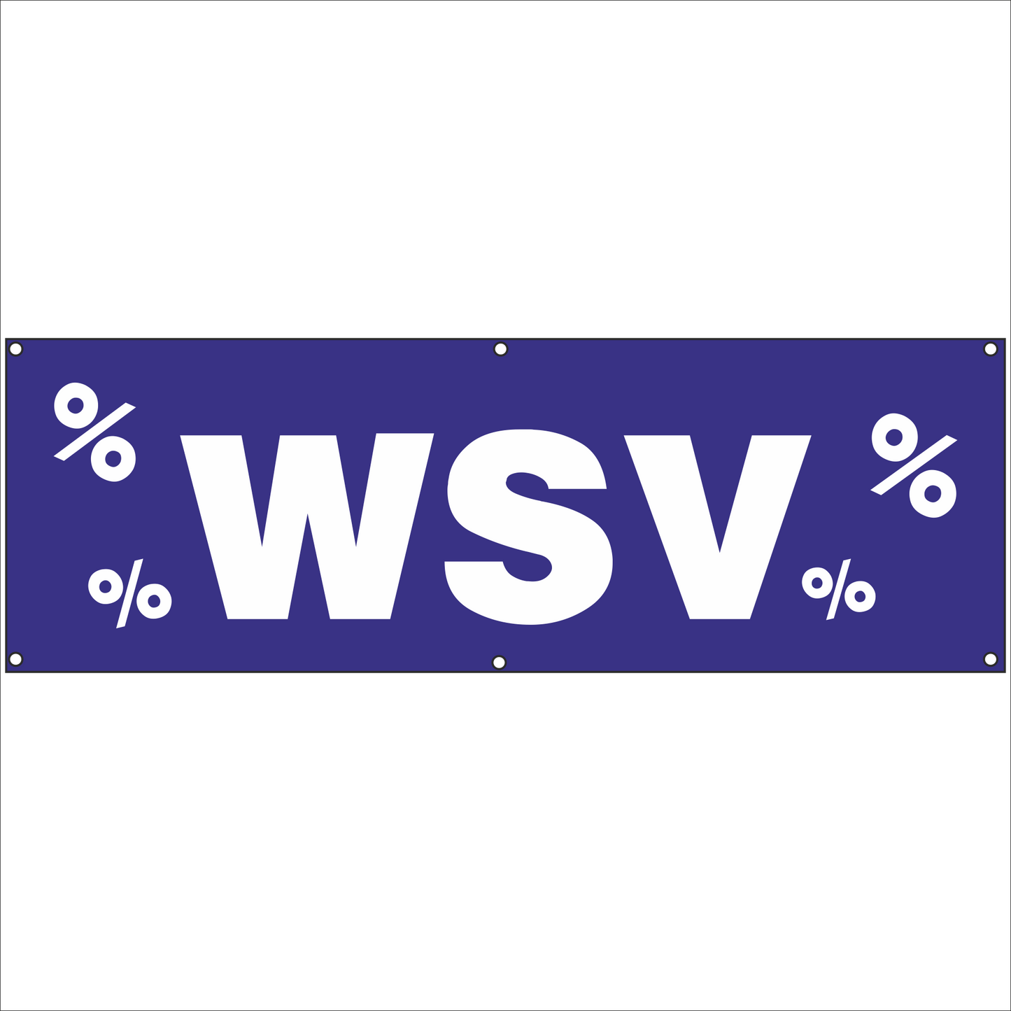 Werbeplane - Gerüstplane - p035 - WSV - NEU - Plane für Baustelle- Garten- Zaun oder Veranstaltung