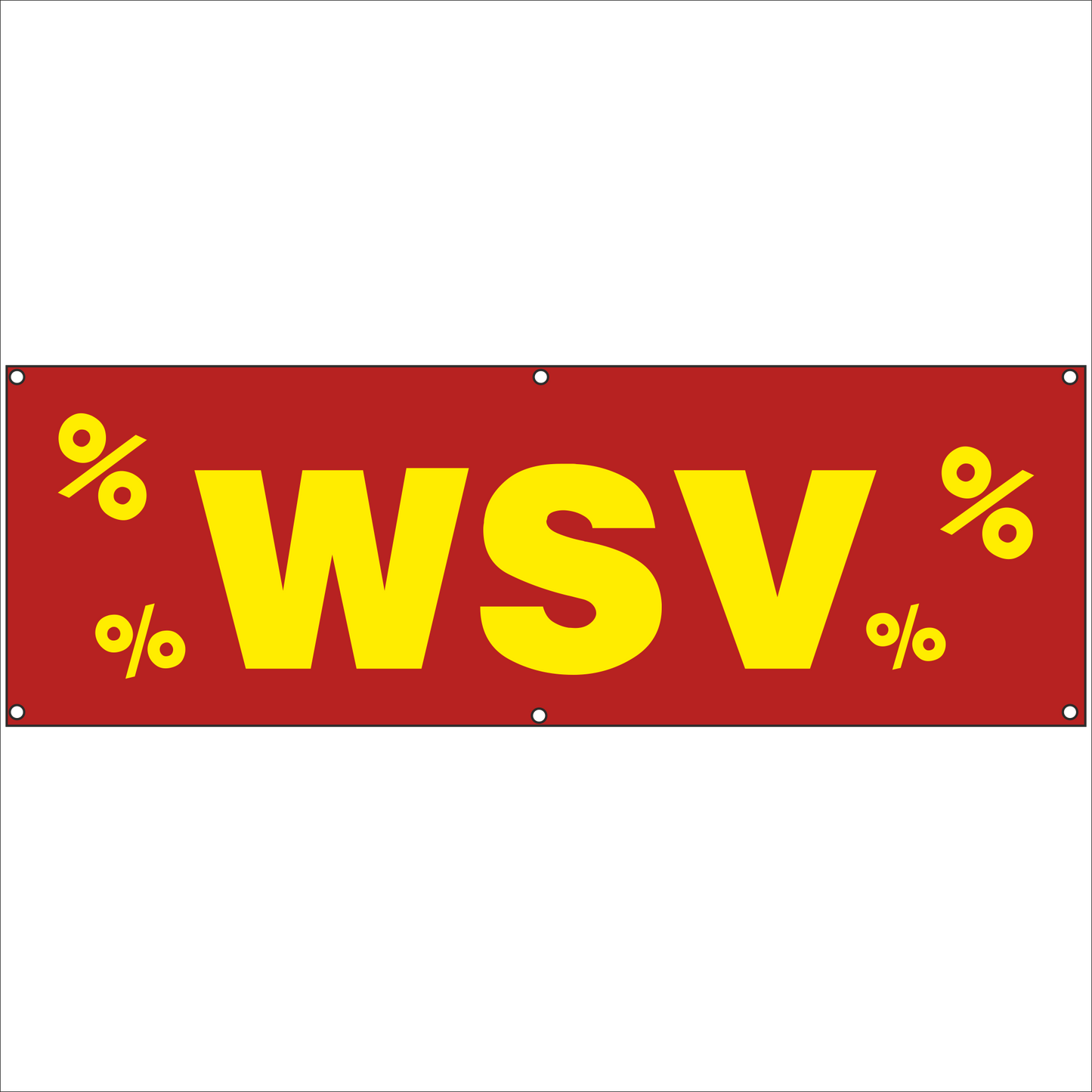 Werbeplane - Gerüstplane - p035 - WSV - NEU - Plane für Baustelle- Garten- Zaun oder Veranstaltung