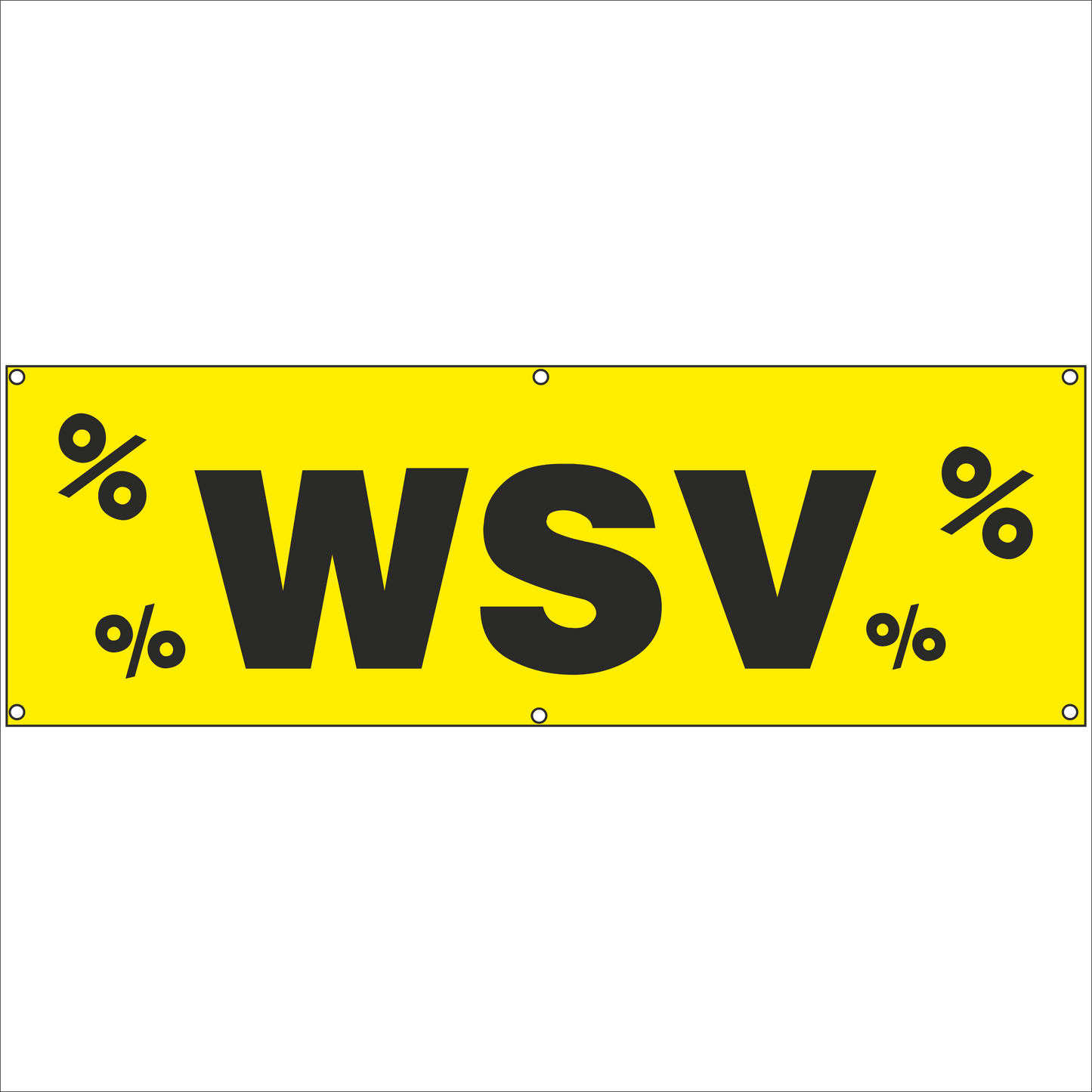 Werbeplane - Gerüstplane - p035 - WSV - NEU - Plane für Baustelle- Garten- Zaun oder Veranstaltung