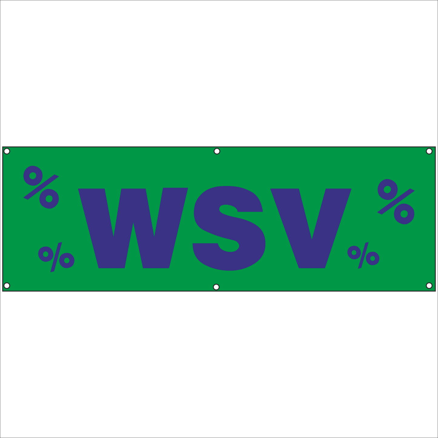Werbeplane - Gerüstplane - p035 - WSV - NEU - Plane für Baustelle- Garten- Zaun oder Veranstaltung