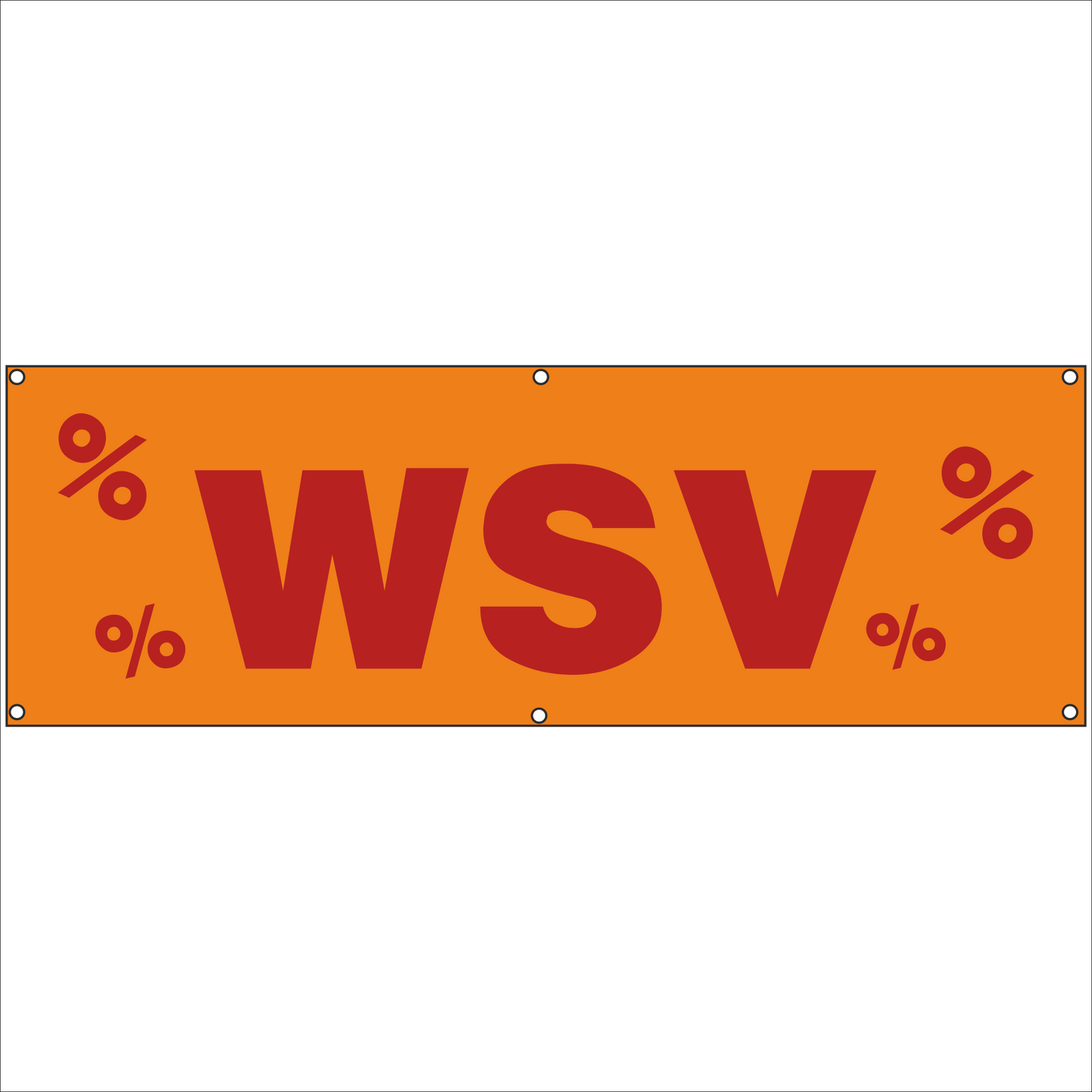 Werbeplane - Gerüstplane - p035 - WSV - NEU - Plane für Baustelle- Garten- Zaun oder Veranstaltung