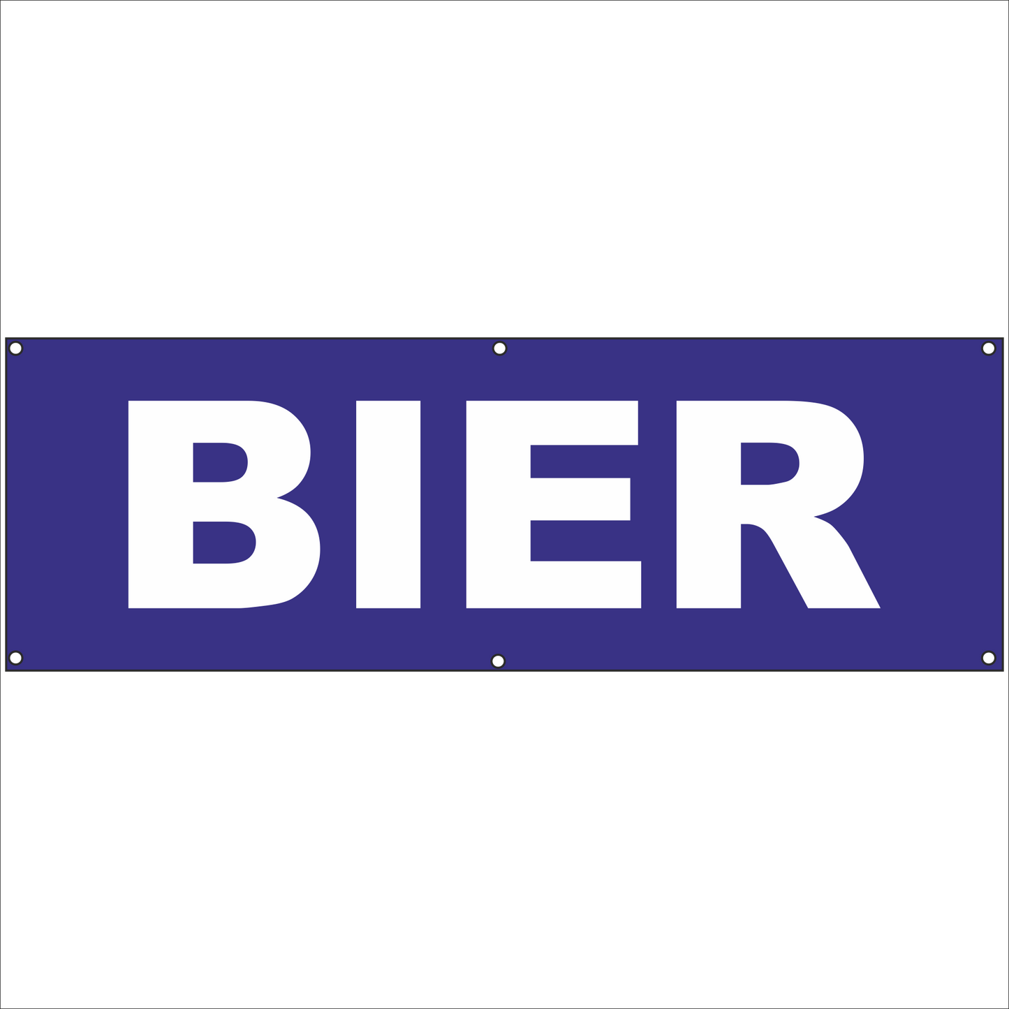 Werbeplane - Gerüstplane - p038 - Bier - NEU - Plane für Baustelle- Garten- Zaun oder Veranstaltung