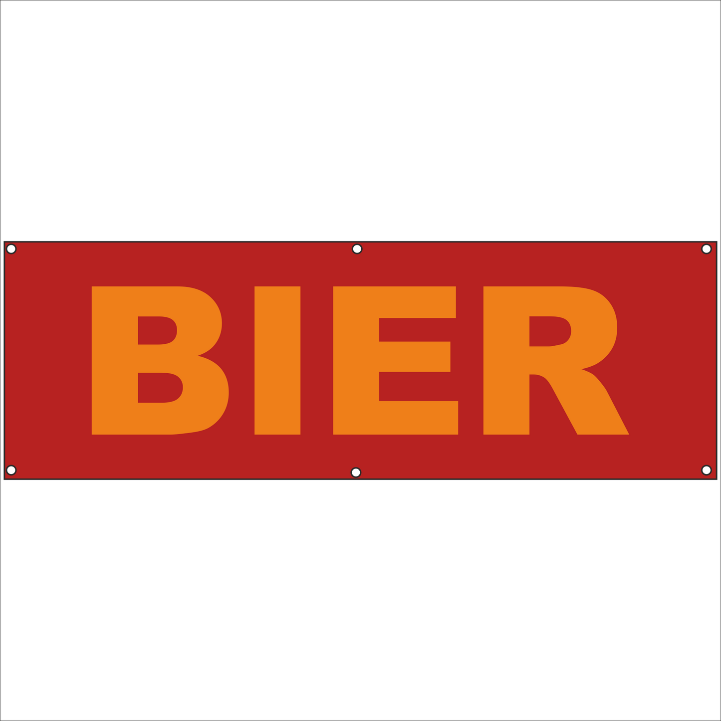 Werbeplane - Gerüstplane - p038 - Bier - NEU - Plane für Baustelle- Garten- Zaun oder Veranstaltung