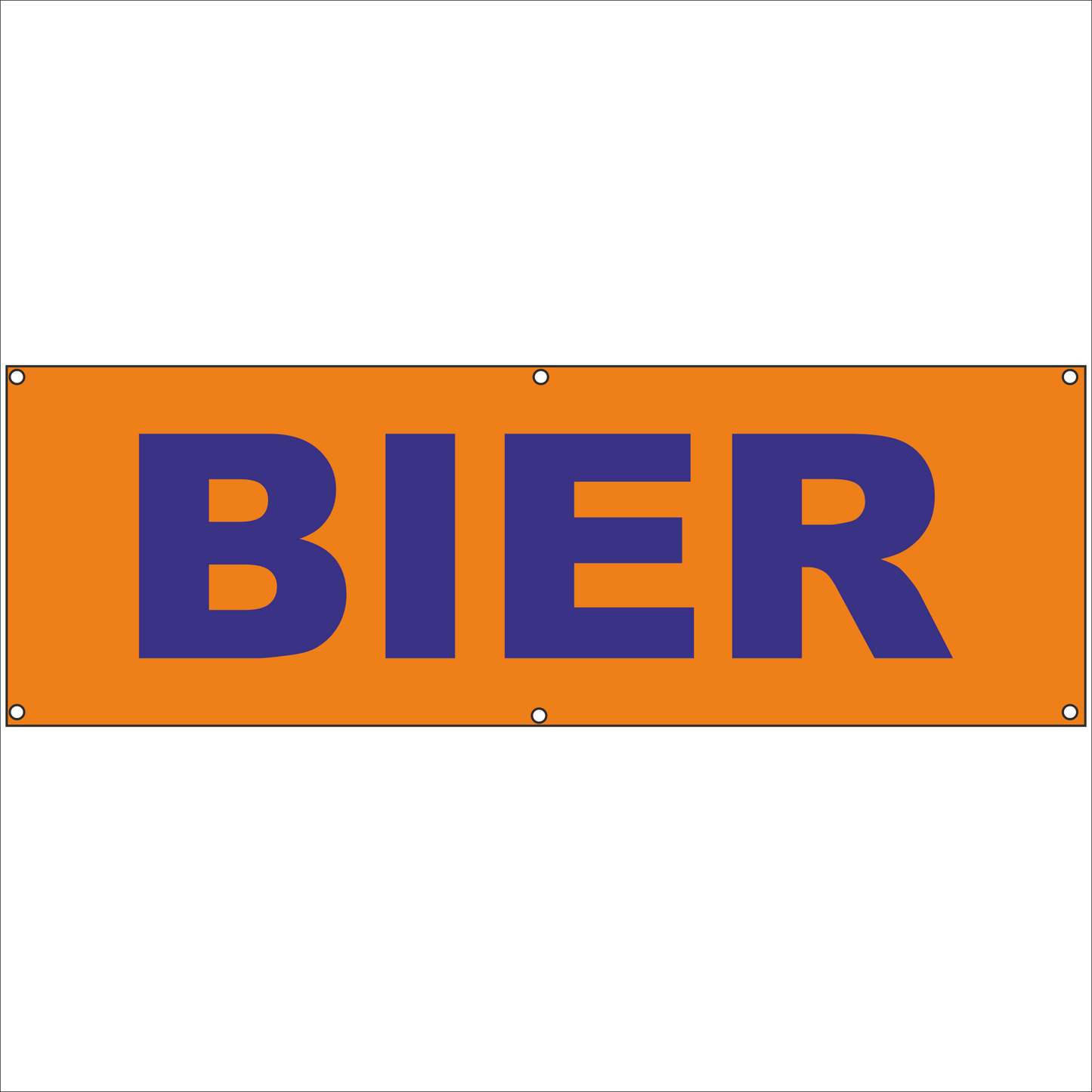 Werbeplane - Gerüstplane - p038 - Bier - NEU - Plane für Baustelle- Garten- Zaun oder Veranstaltung