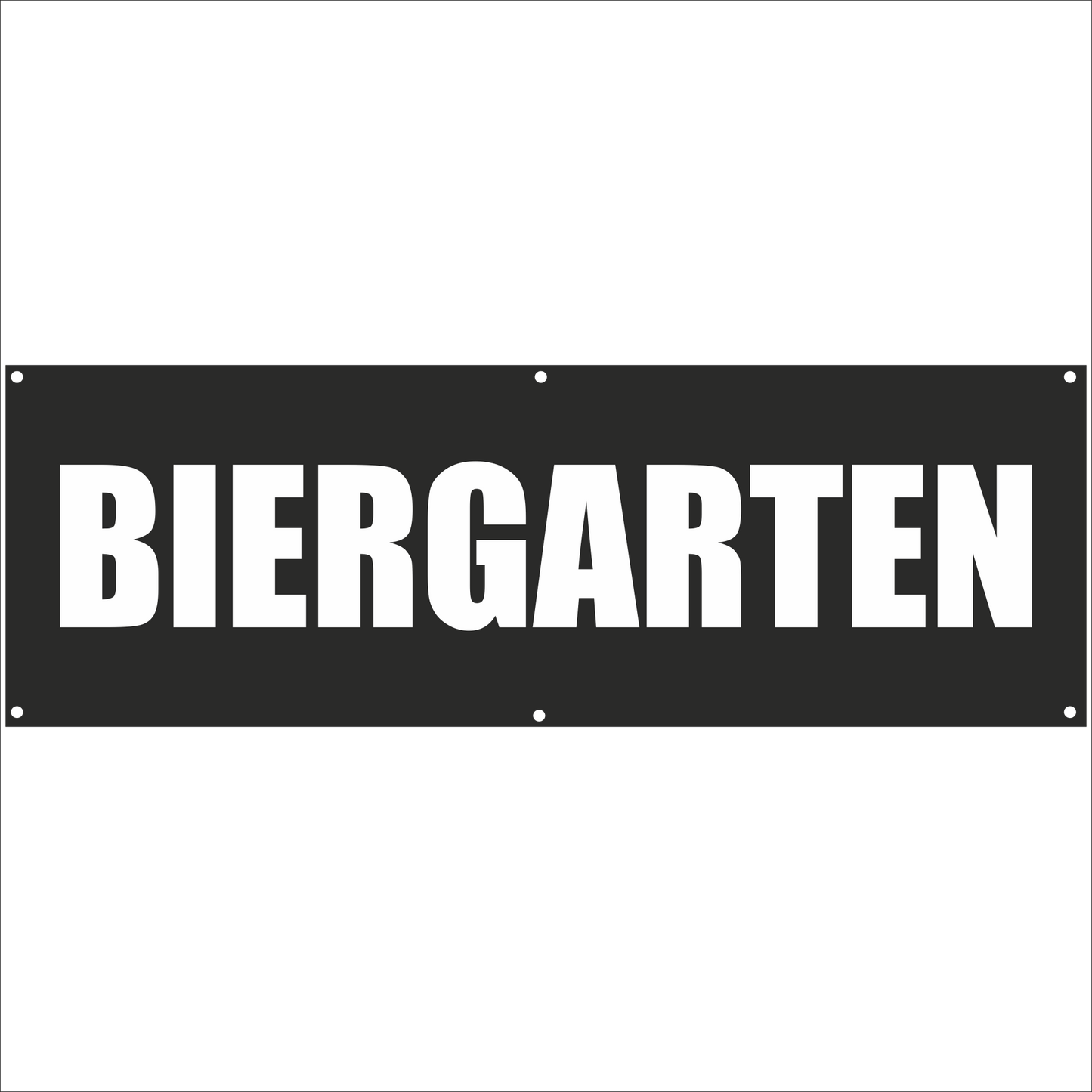 Werbeplane - Gerüstplane - p041 - Biergarten - NEU - Plane für Baustelle- Garten- Zaun oder Veranstaltung