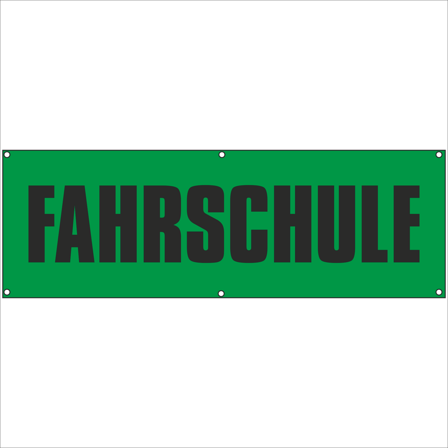 Werbeplane - Gerüstplane - p043 - Fahrschule - NEU - Plane für Baustelle- Garten- Zaun oder Veranstaltung