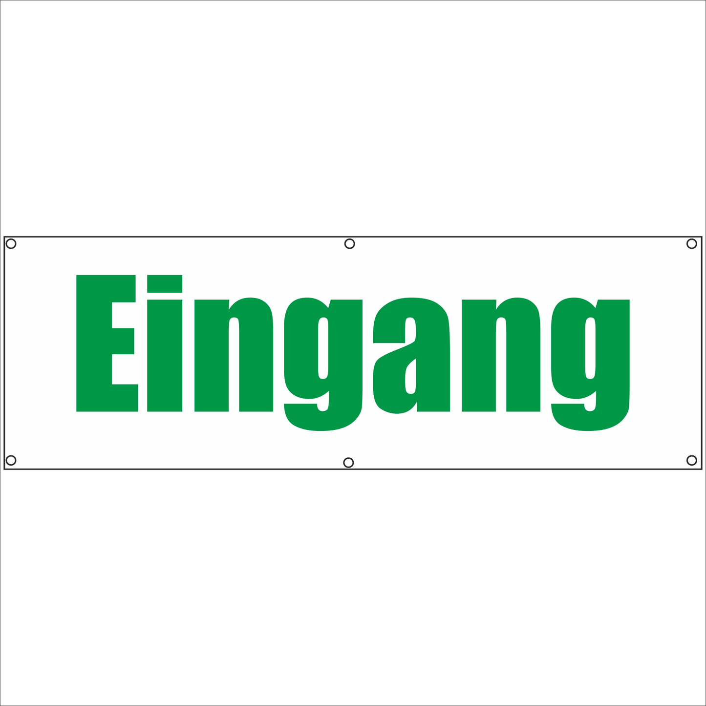 Werbeplane - Gerüstplane - p046 - Eingang - NEU - Plane für Baustelle- Garten- Zaun oder Veranstaltung