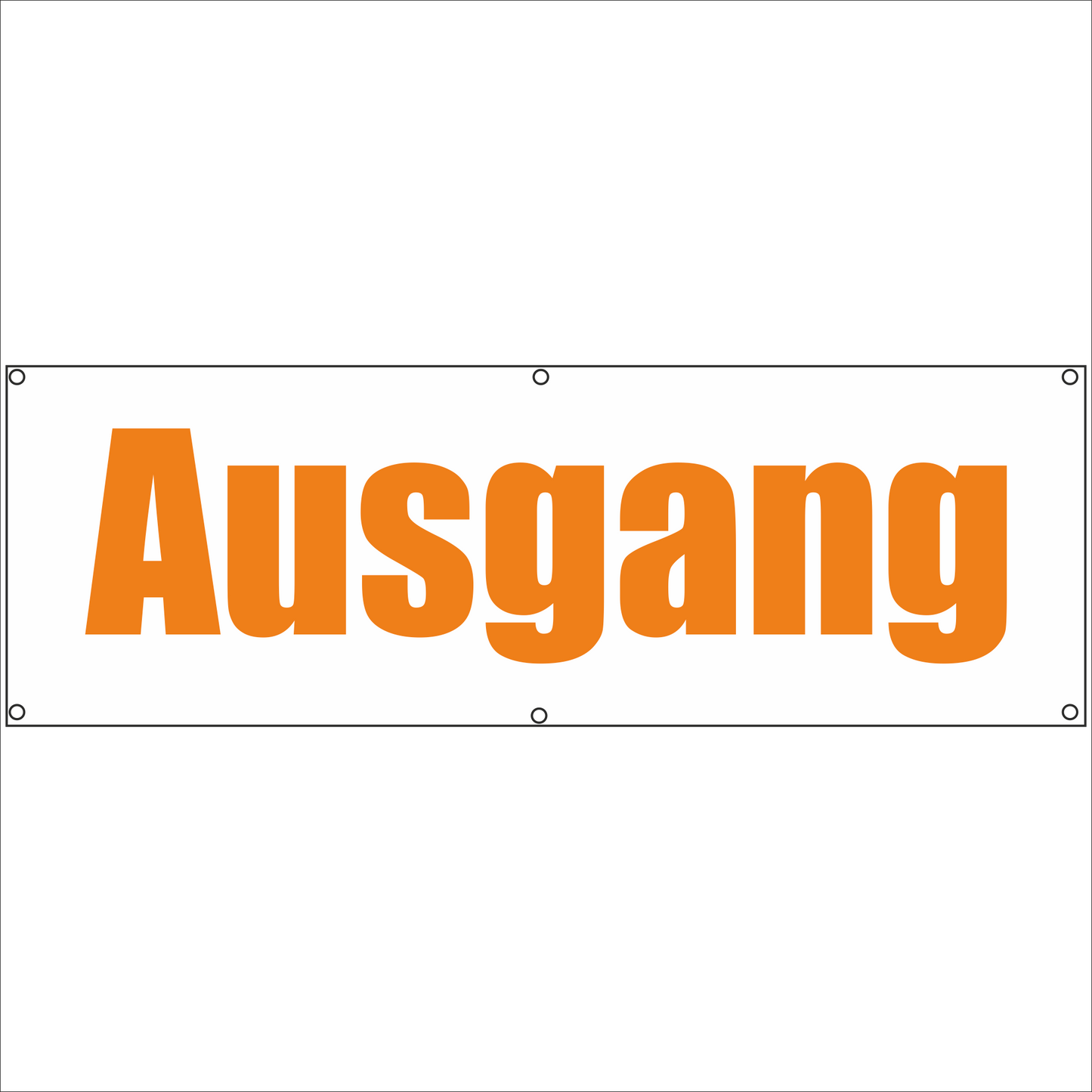 Werbeplane - Gerüstplane - p047 - Ausgang - NEU - Plane für Baustelle- Garten- Zaun oder Veranstaltung