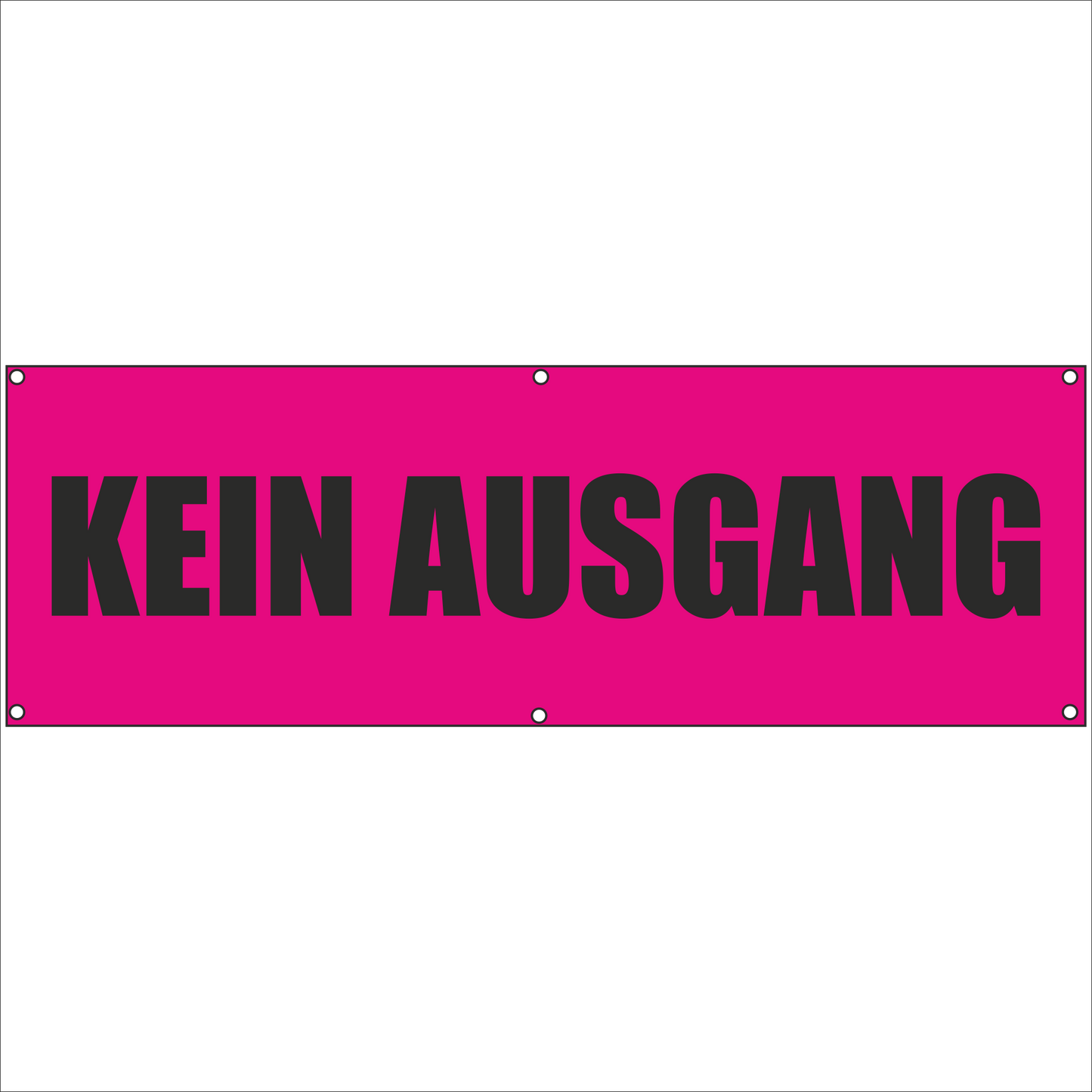 Werbeplane - Gerüstplane - p049 - Kein Ausgang - NEU - Plane für Baustelle- Garten- Zaun oder Veranstaltung