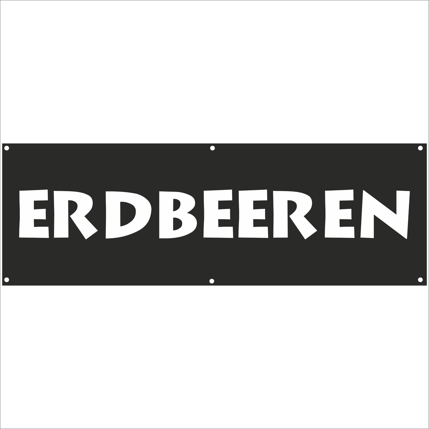 Werbeplane - Gerüstplane - p055 - Erdbeeren - NEU - Plane für Baustelle- Garten- Zaun oder Veranstaltung