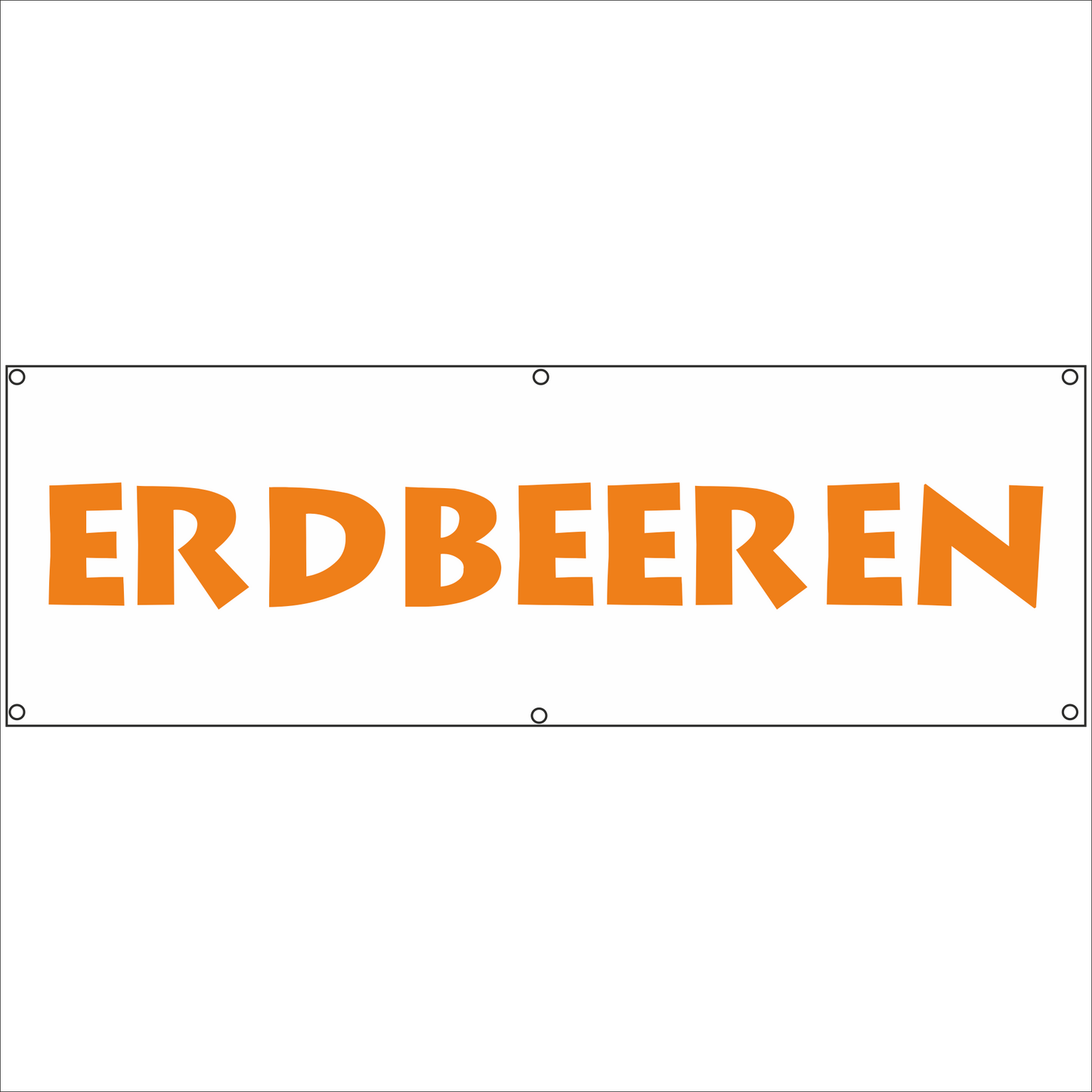 Werbeplane - Gerüstplane - p055 - Erdbeeren - NEU - Plane für Baustelle- Garten- Zaun oder Veranstaltung