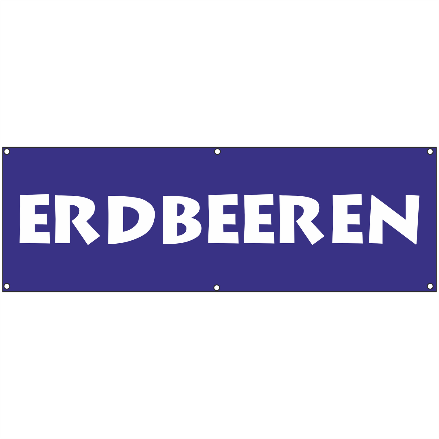 Werbeplane - Gerüstplane - p055 - Erdbeeren - NEU - Plane für Baustelle- Garten- Zaun oder Veranstaltung