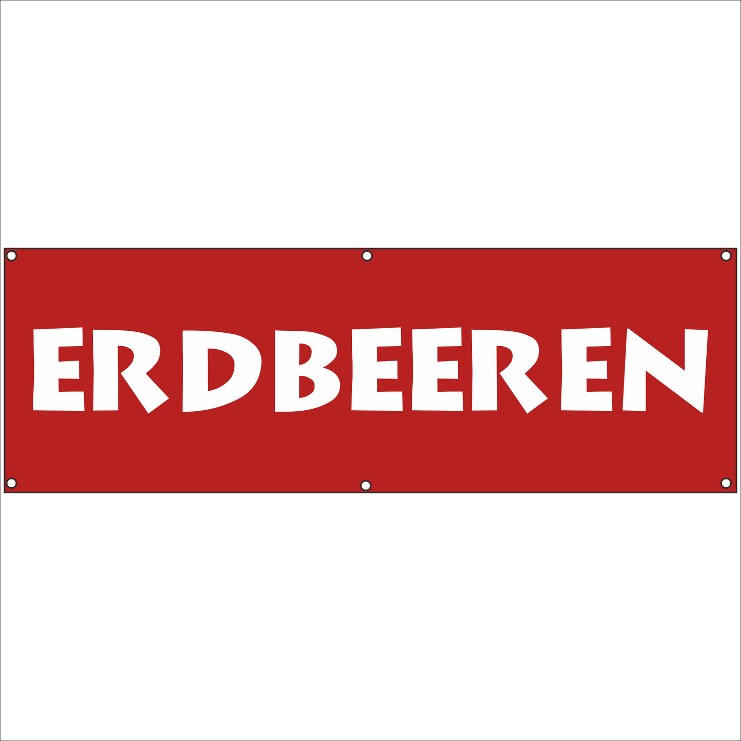 Werbeplane - Gerüstplane - p055 - Erdbeeren - NEU - Plane für Baustelle- Garten- Zaun oder Veranstaltung