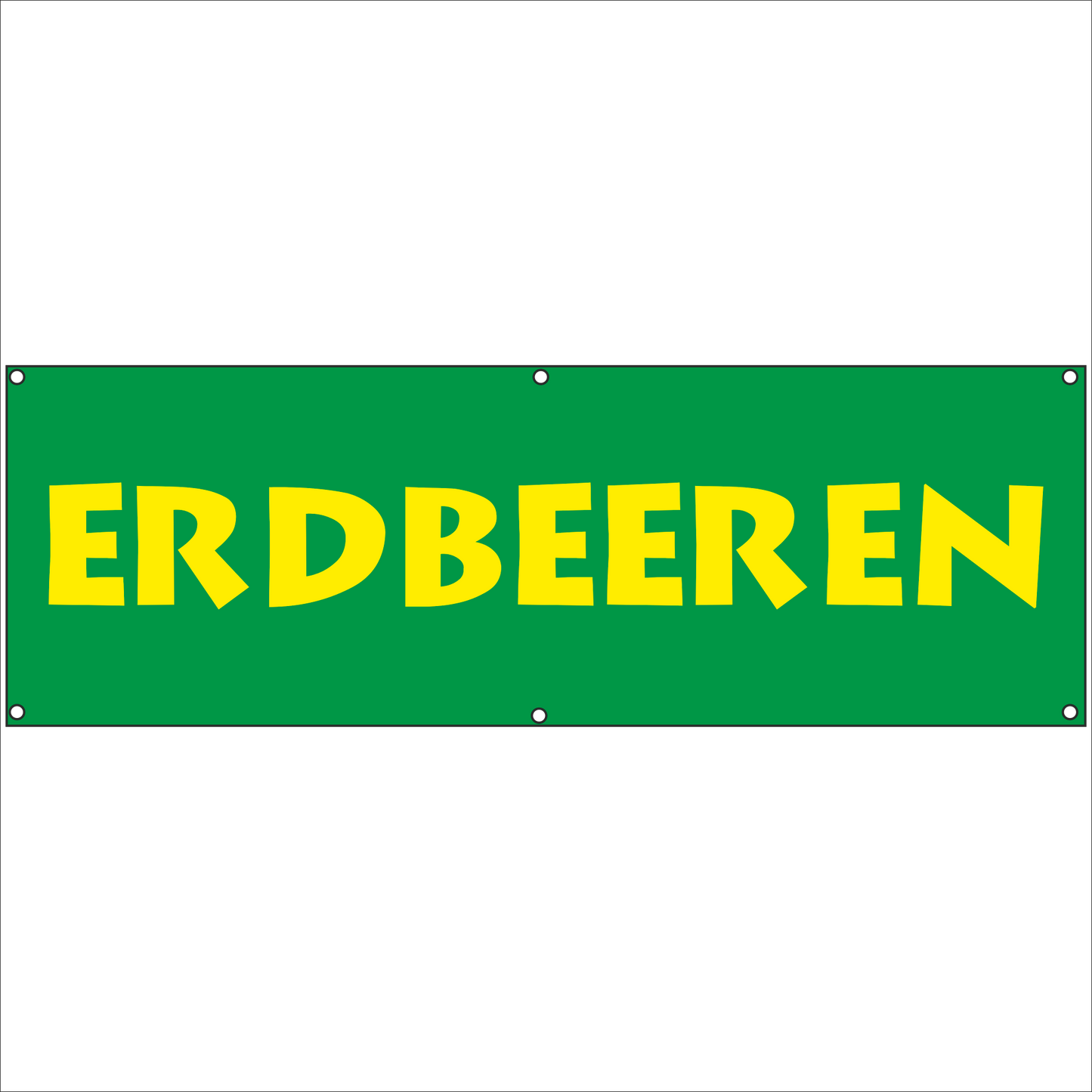 Werbeplane - Gerüstplane - p055 - Erdbeeren - NEU - Plane für Baustelle- Garten- Zaun oder Veranstaltung
