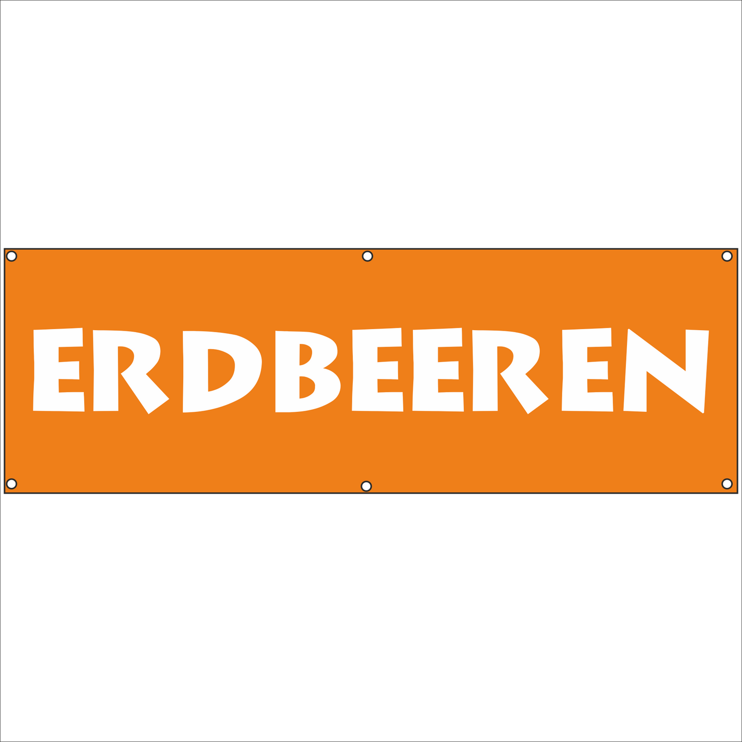 Werbeplane - Gerüstplane - p055 - Erdbeeren - NEU - Plane für Baustelle- Garten- Zaun oder Veranstaltung