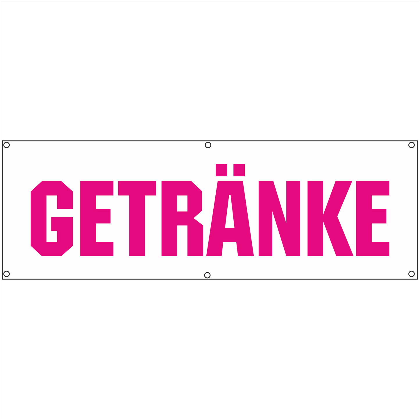 Werbeplane - Gerüstplane - p056 - Getränke - NEU - Plane für Baustelle- Garten- Zaun oder Veranstaltung