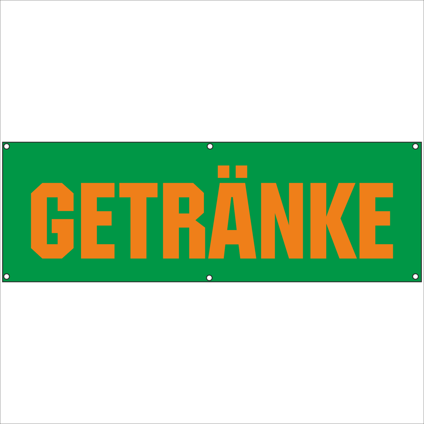 Werbeplane - Gerüstplane - p056 - Getränke - NEU - Plane für Baustelle- Garten- Zaun oder Veranstaltung