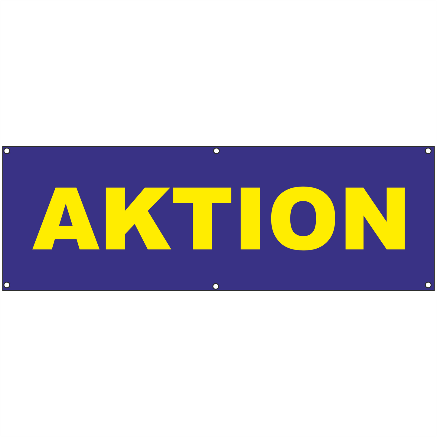 Werbeplane - Gerüstplane - p057 - Aktion - NEU - Plane für Baustelle- Garten- Zaun oder Veranstaltung