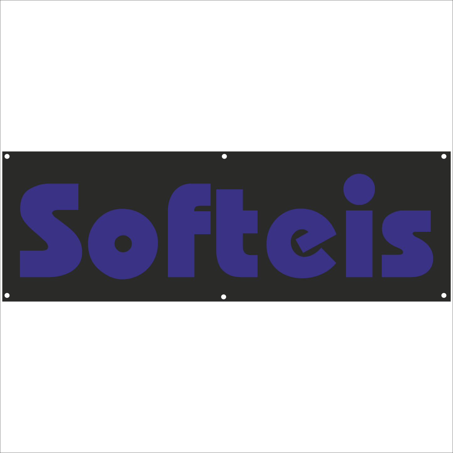 Werbeplane - Gerüstplane - p063 - SOFTEIS - NEU - Plane für Baustelle- Garten- Zaun oder Veranstaltung