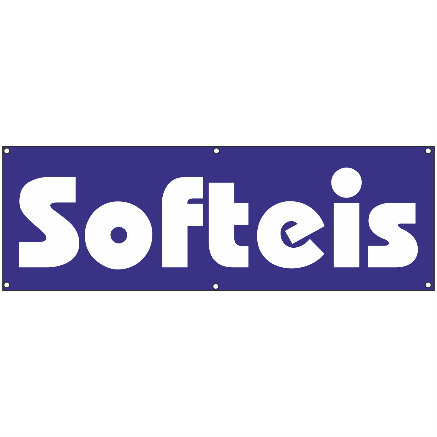 Werbeplane - Gerüstplane - p063 - SOFTEIS - NEU - Plane für Baustelle- Garten- Zaun oder Veranstaltung