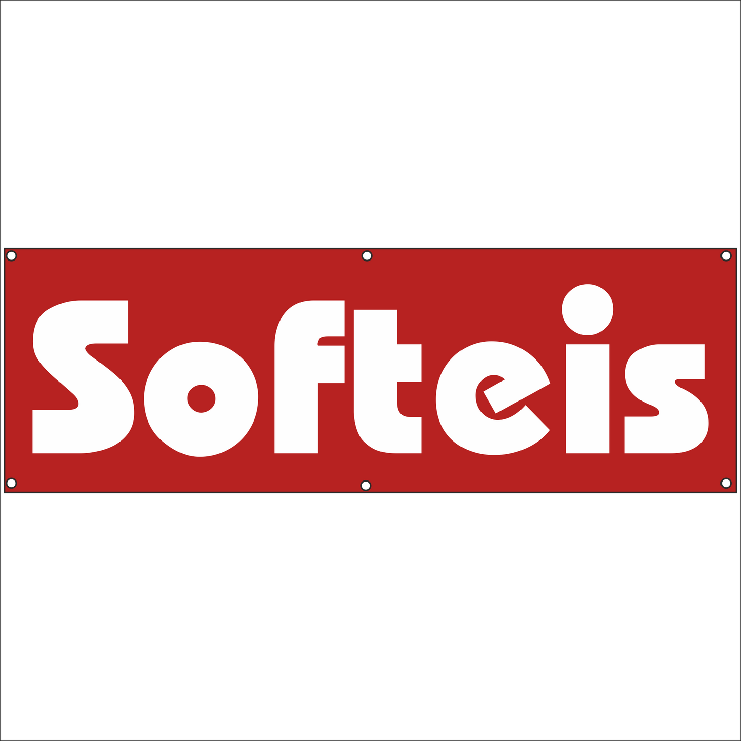 Werbeplane - Gerüstplane - p063 - SOFTEIS - NEU - Plane für Baustelle- Garten- Zaun oder Veranstaltung