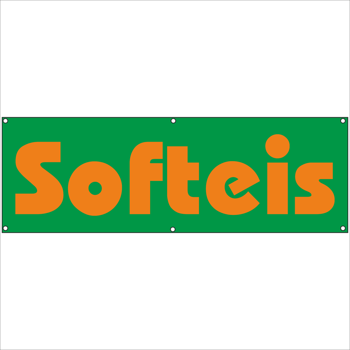 Werbeplane - Gerüstplane - p063 - SOFTEIS - NEU - Plane für Baustelle- Garten- Zaun oder Veranstaltung
