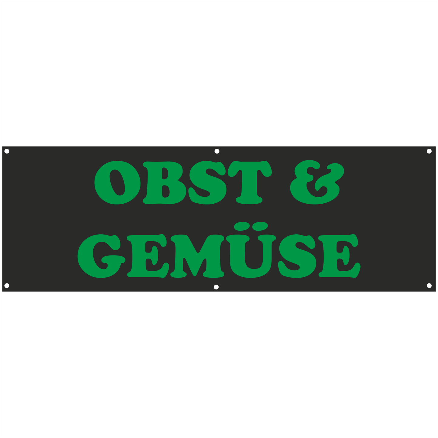 Werbeplane - Gerüstplane - p066 - OBST & GEMÜSE - NEU - Plane für Baustelle- Garten- Zaun oder Veranstaltung