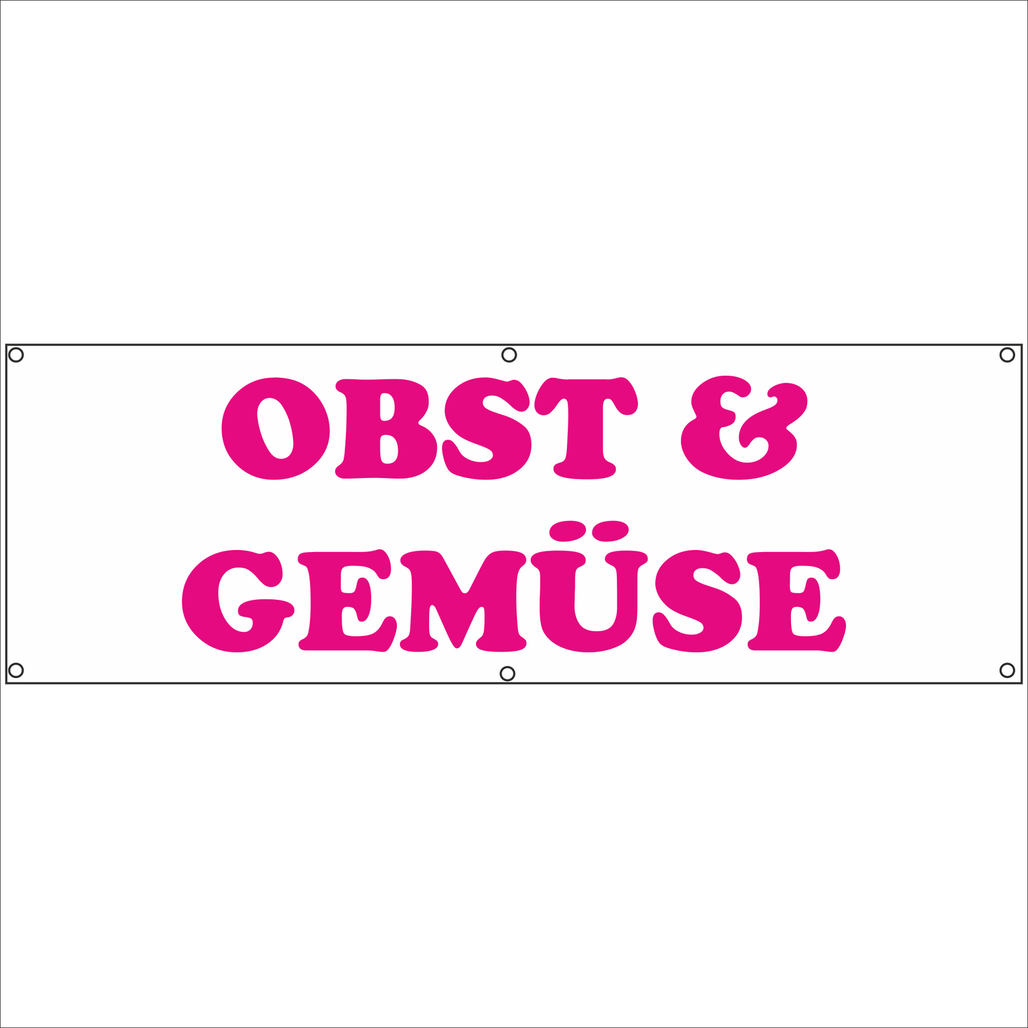Werbeplane - Gerüstplane - p066 - OBST & GEMÜSE - NEU - Plane für Baustelle- Garten- Zaun oder Veranstaltung