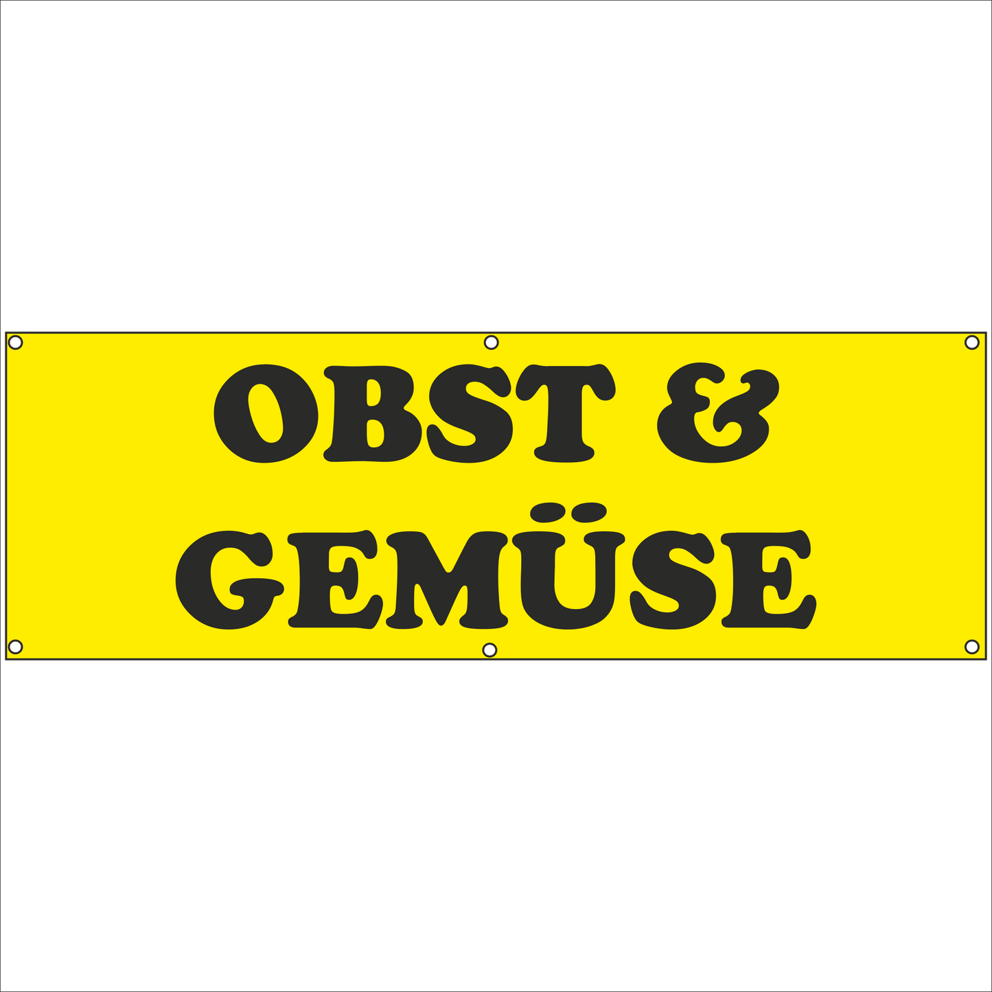 Werbeplane - Gerüstplane - p066 - OBST & GEMÜSE - NEU - Plane für Baustelle- Garten- Zaun oder Veranstaltung