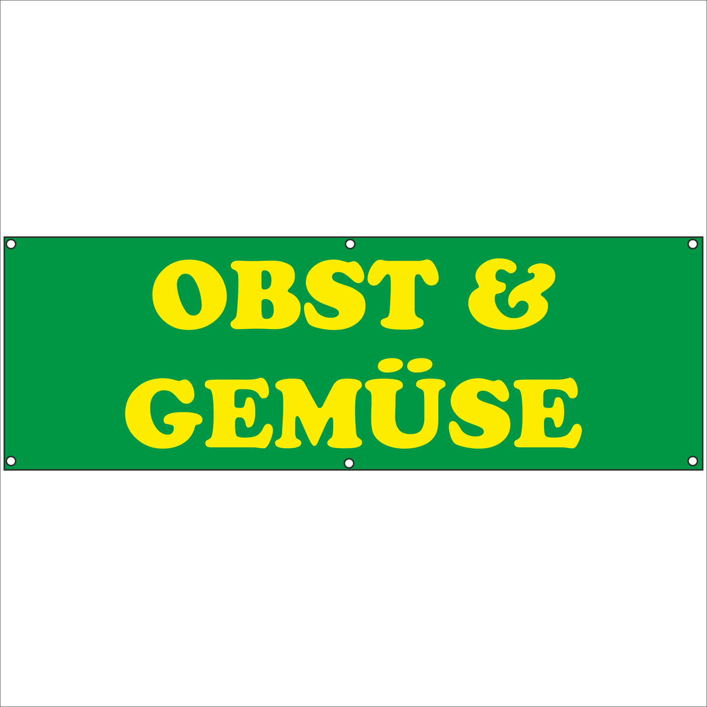 Werbeplane - Gerüstplane - p066 - OBST & GEMÜSE - NEU - Plane für Baustelle- Garten- Zaun oder Veranstaltung