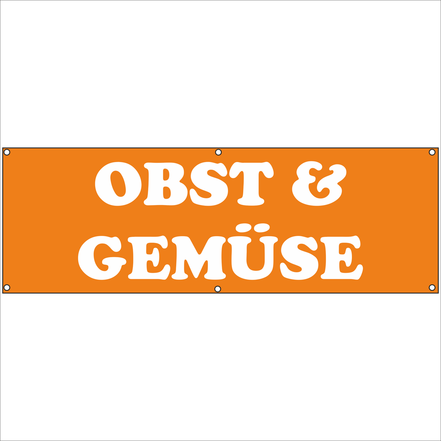 Werbeplane - Gerüstplane - p066 - OBST & GEMÜSE - NEU - Plane für Baustelle- Garten- Zaun oder Veranstaltung