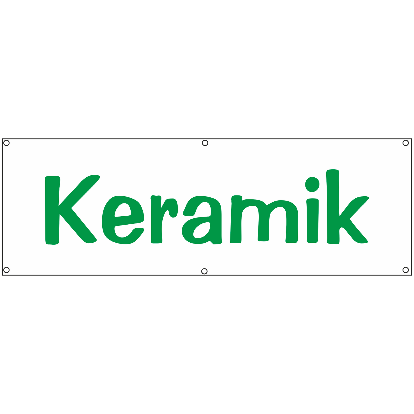 Werbeplane - Gerüstplane - p071 - Keramin - NEU - Plane für Baustelle- Garten- Zaun oder Veranstaltung