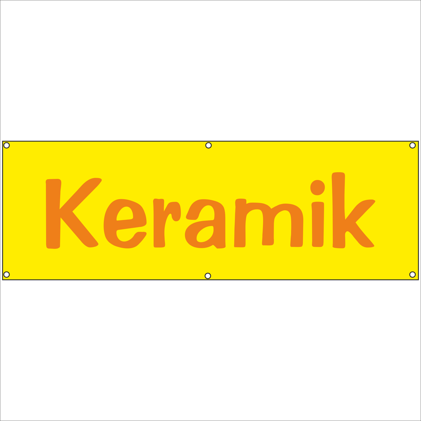 Werbeplane - Gerüstplane - p071 - Keramin - NEU - Plane für Baustelle- Garten- Zaun oder Veranstaltung