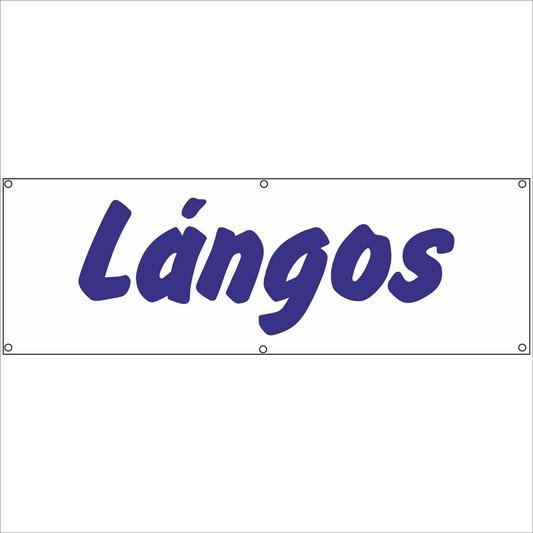 Werbeplane - Gerüstplane - p075 - Langos - NEU - Plane für Baustelle- Garten- Zaun oder Veranstaltung