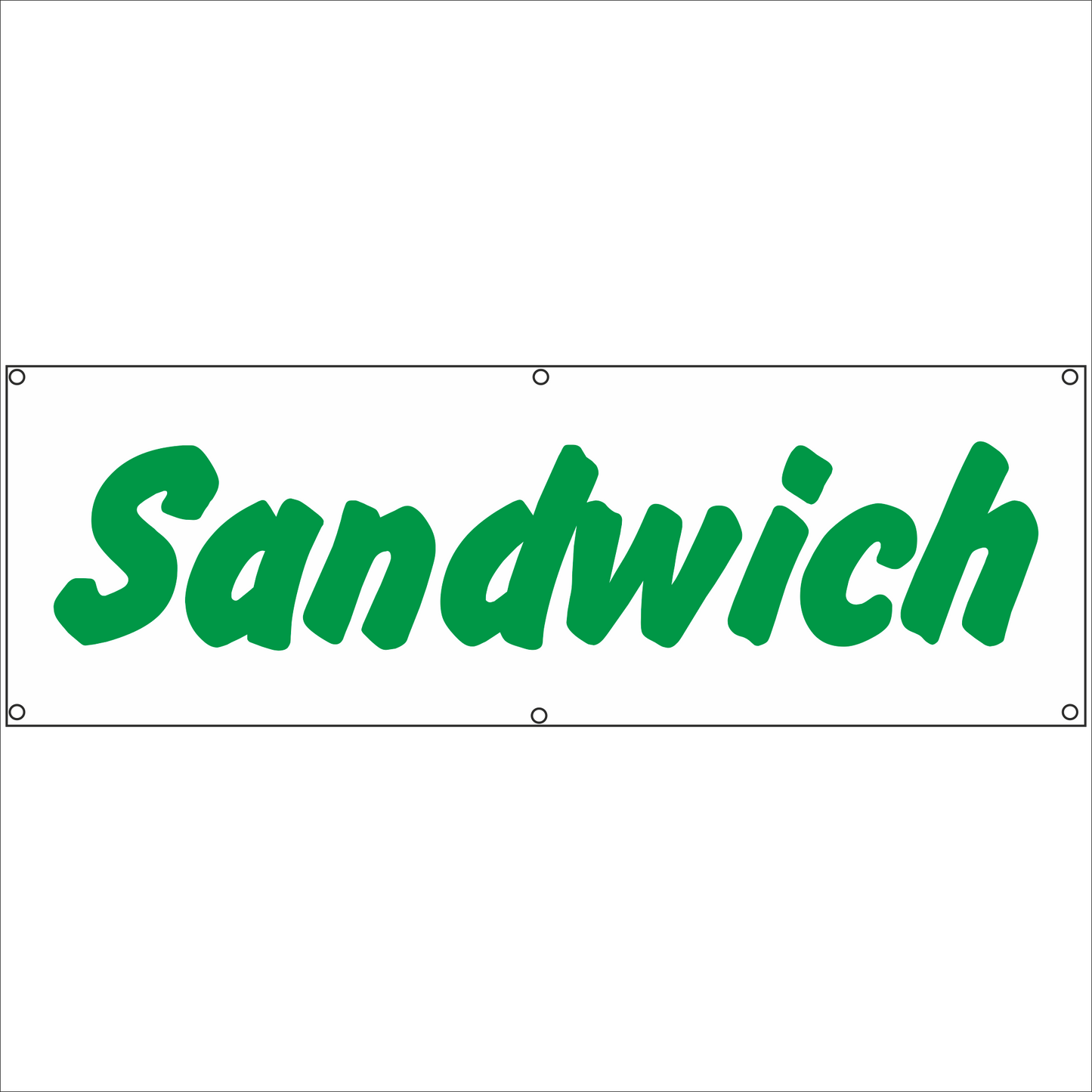 Werbeplane - Gerüstplane - p077 - Sandwich - NEU - Plane für Baustelle- Garten- Zaun oder Veranstaltung