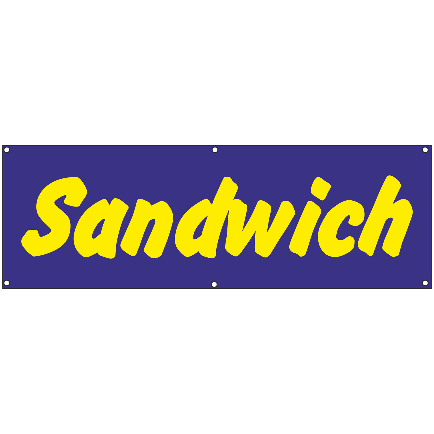Werbeplane - Gerüstplane - p077 - Sandwich - NEU - Plane für Baustelle- Garten- Zaun oder Veranstaltung