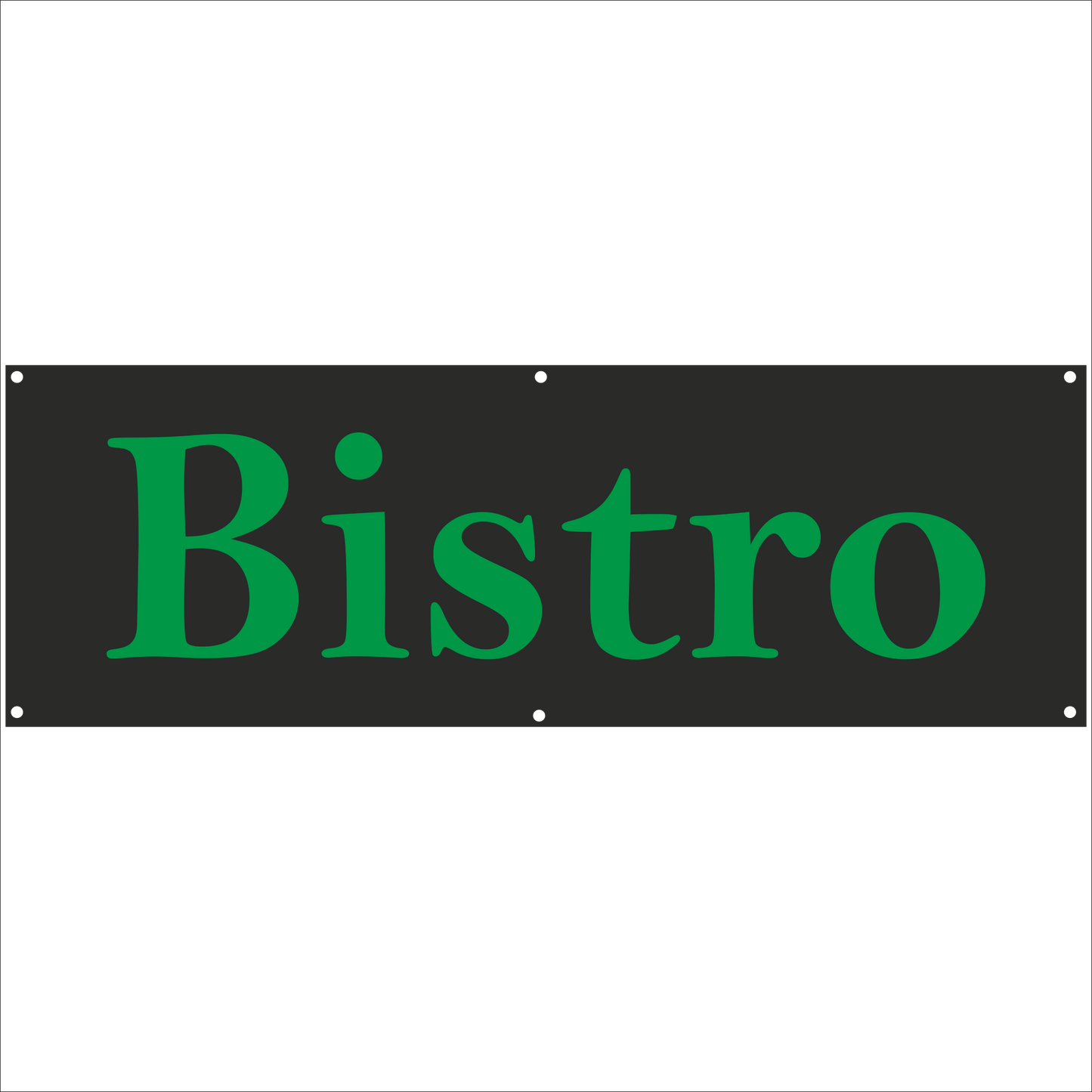 Werbeplane - Gerüstplane - p080 - Bistro - NEU - Plane für Baustelle- Garten- Zaun oder Veranstaltung