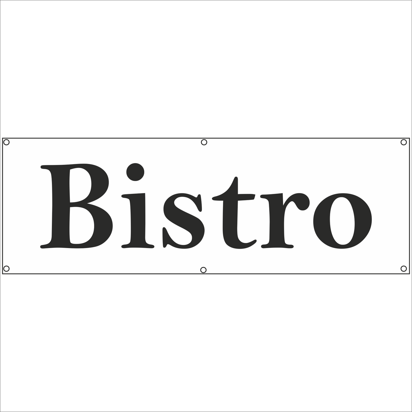Werbeplane - Gerüstplane - p080 - Bistro - NEU - Plane für Baustelle- Garten- Zaun oder Veranstaltung