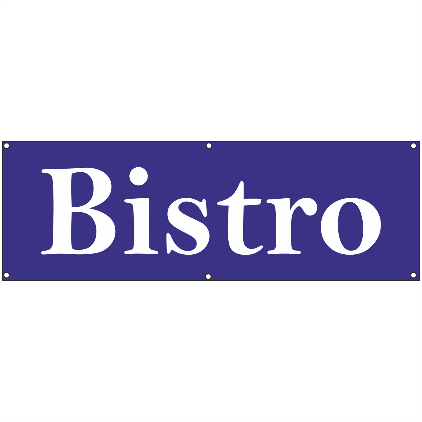 Werbeplane - Gerüstplane - p080 - Bistro - NEU - Plane für Baustelle- Garten- Zaun oder Veranstaltung
