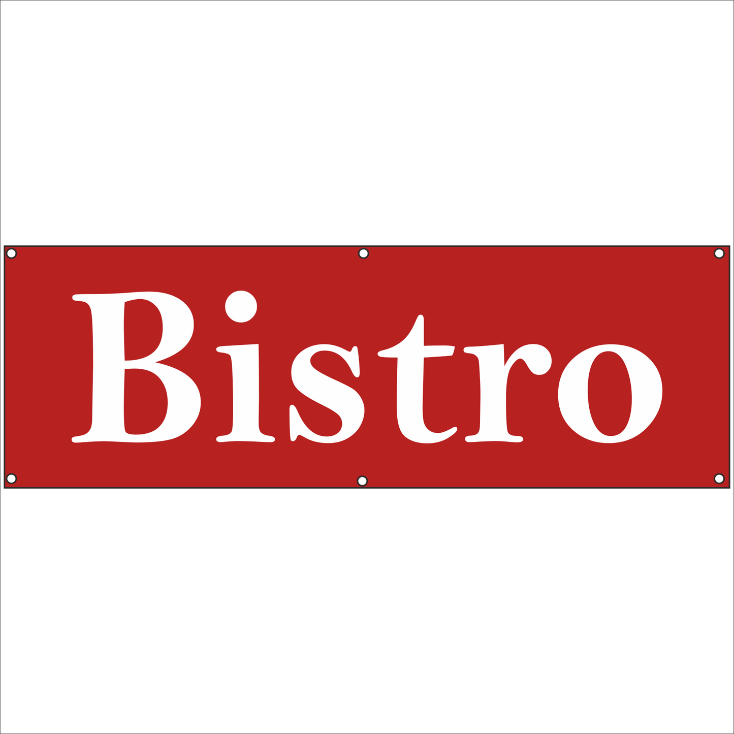 Werbeplane - Gerüstplane - p080 - Bistro - NEU - Plane für Baustelle- Garten- Zaun oder Veranstaltung