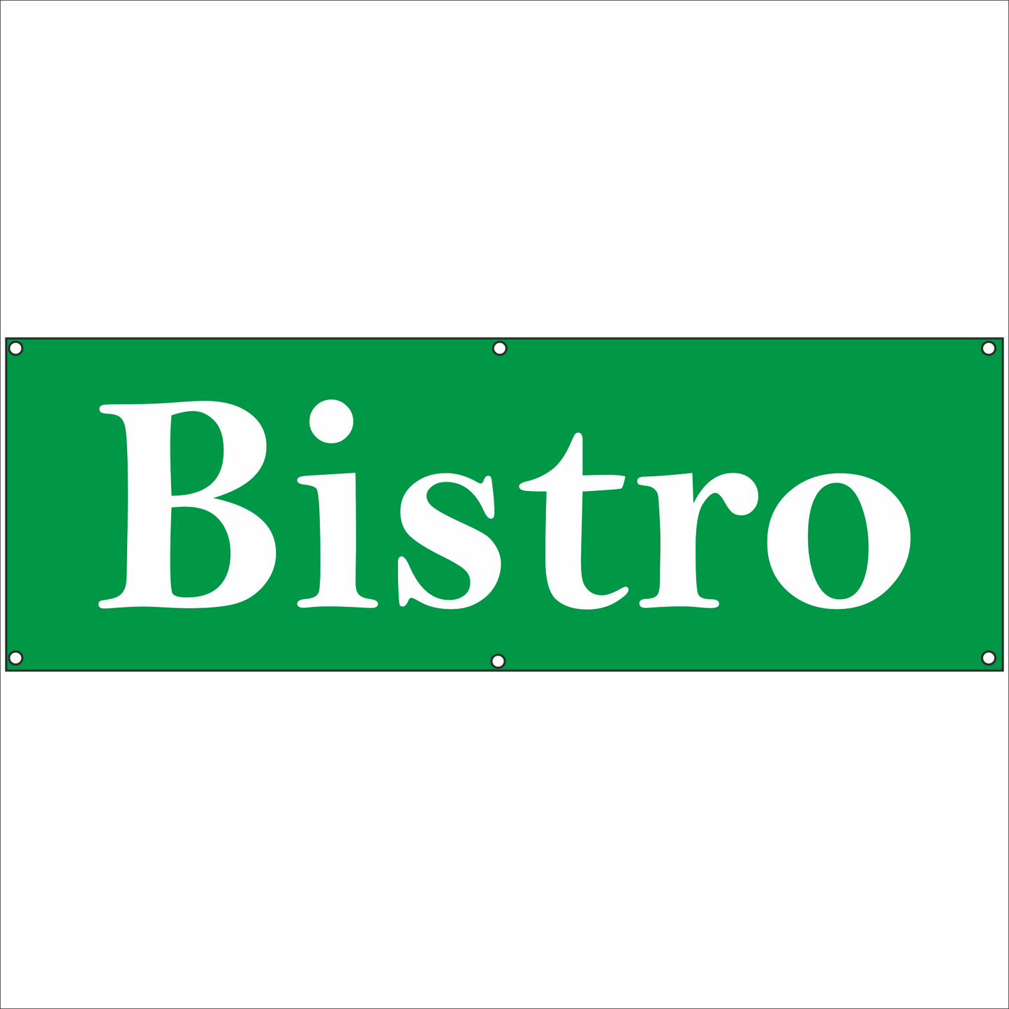 Werbeplane - Gerüstplane - p080 - Bistro - NEU - Plane für Baustelle- Garten- Zaun oder Veranstaltung