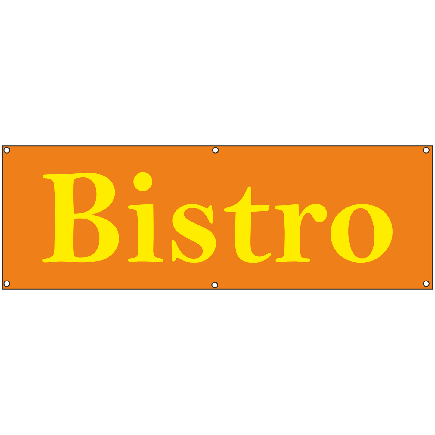 Werbeplane - Gerüstplane - p080 - Bistro - NEU - Plane für Baustelle- Garten- Zaun oder Veranstaltung