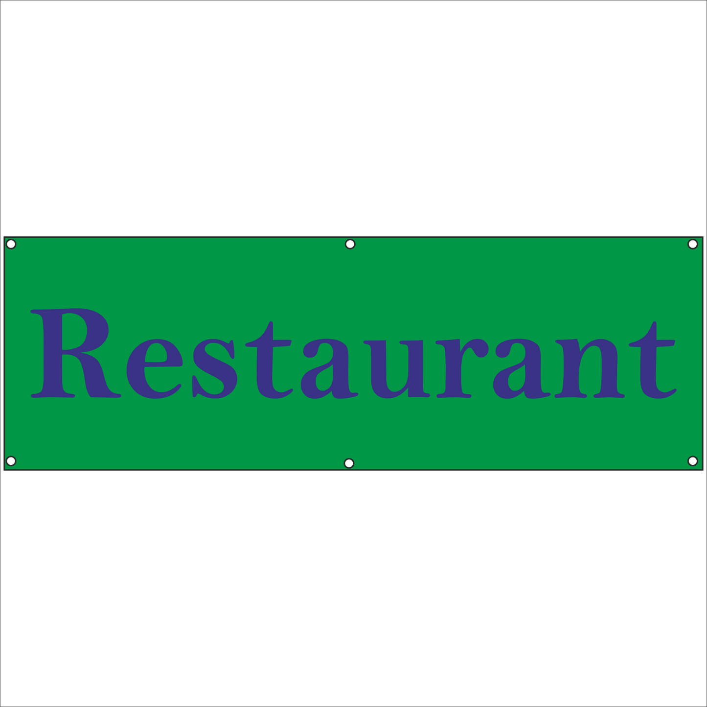 Werbeplane - Gerüstplane - p081 - Restaurant - NEU - Plane für Baustelle- Garten- Zaun oder Veranstaltung