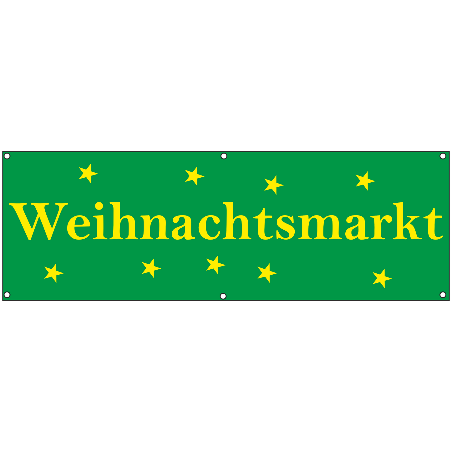 Werbeplane - Gerüstplane - p082 - Weihnachtsmarkt - NEU - Plane für Baustelle- Garten- Zaun oder Veranstaltung