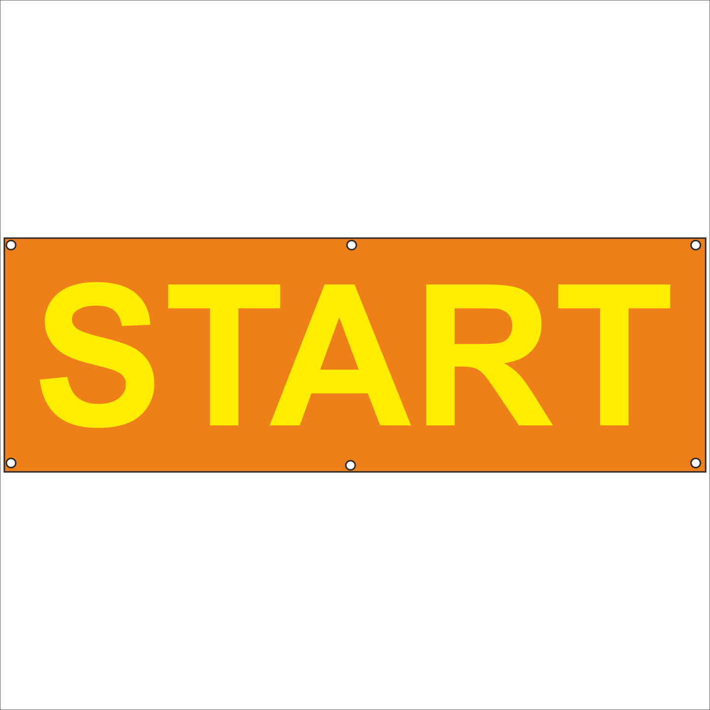 Werbeplane - Gerüstplane - p085 - START - NEU - Plane für Baustelle- Garten- Zaun oder Veranstaltung