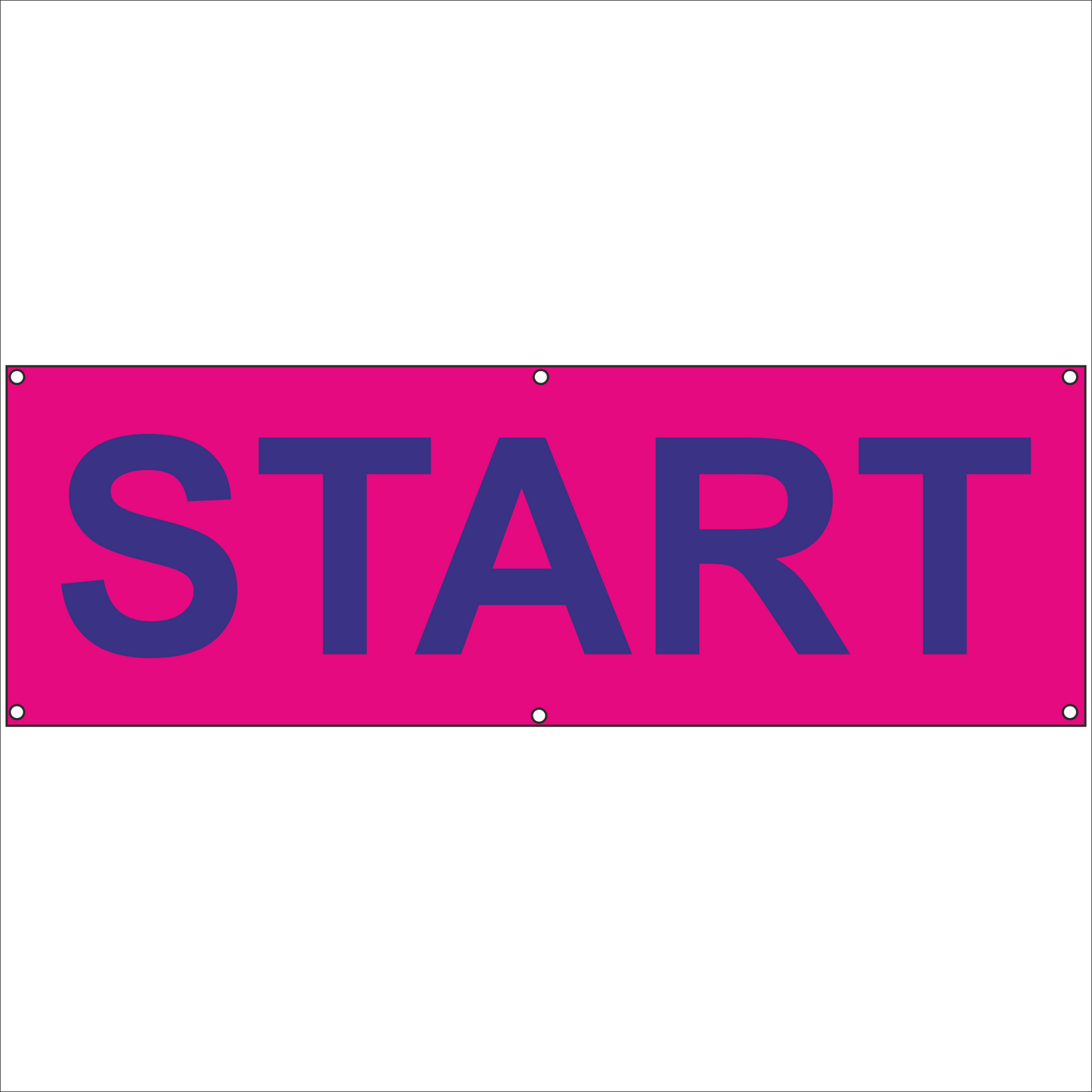 Werbeplane - Gerüstplane - p085 - START - NEU - Plane für Baustelle- Garten- Zaun oder Veranstaltung