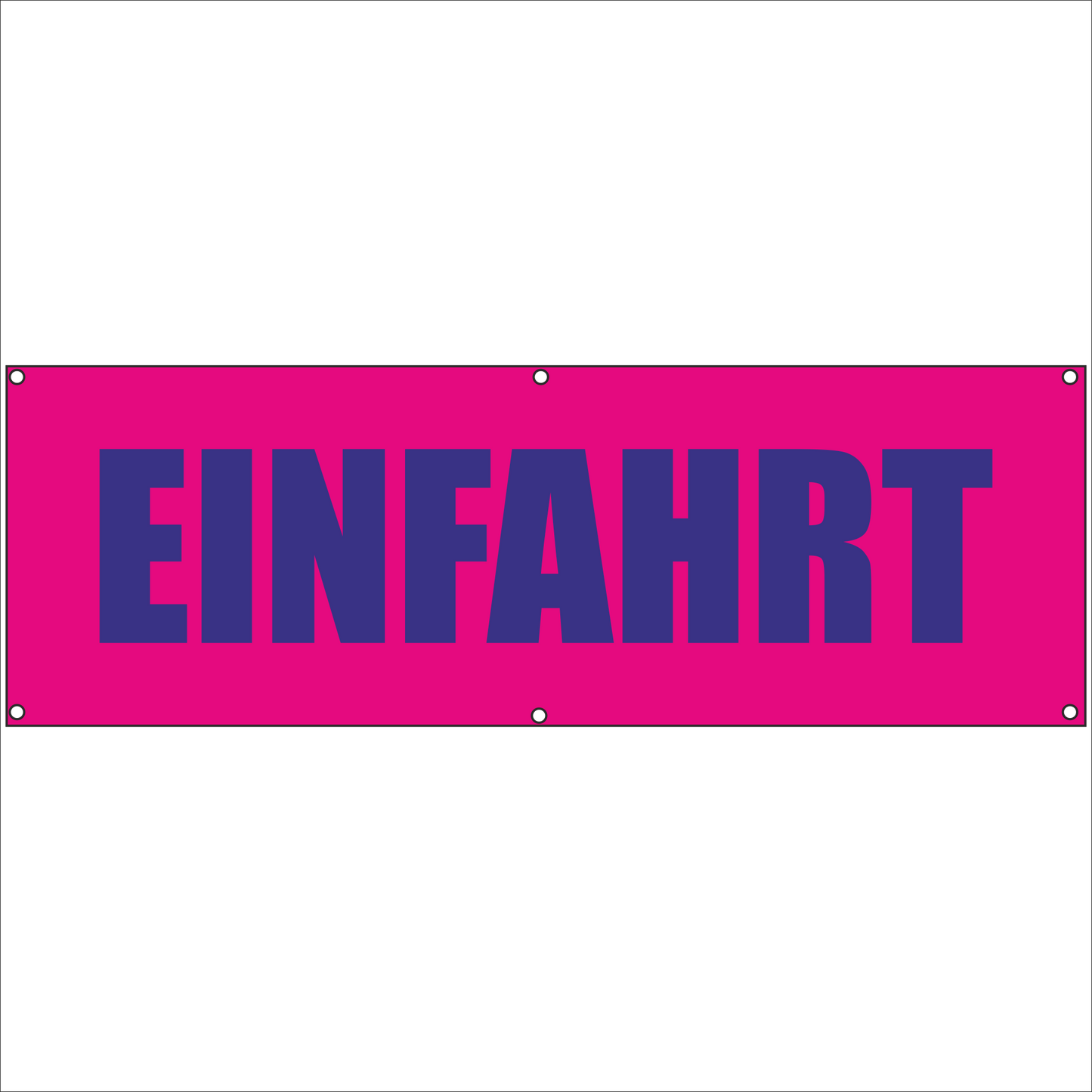 Werbeplane - Gerüstplane - p093 - EINFAHRT - NEU - Plane für Baustelle- Garten- Zaun oder Veranstaltung