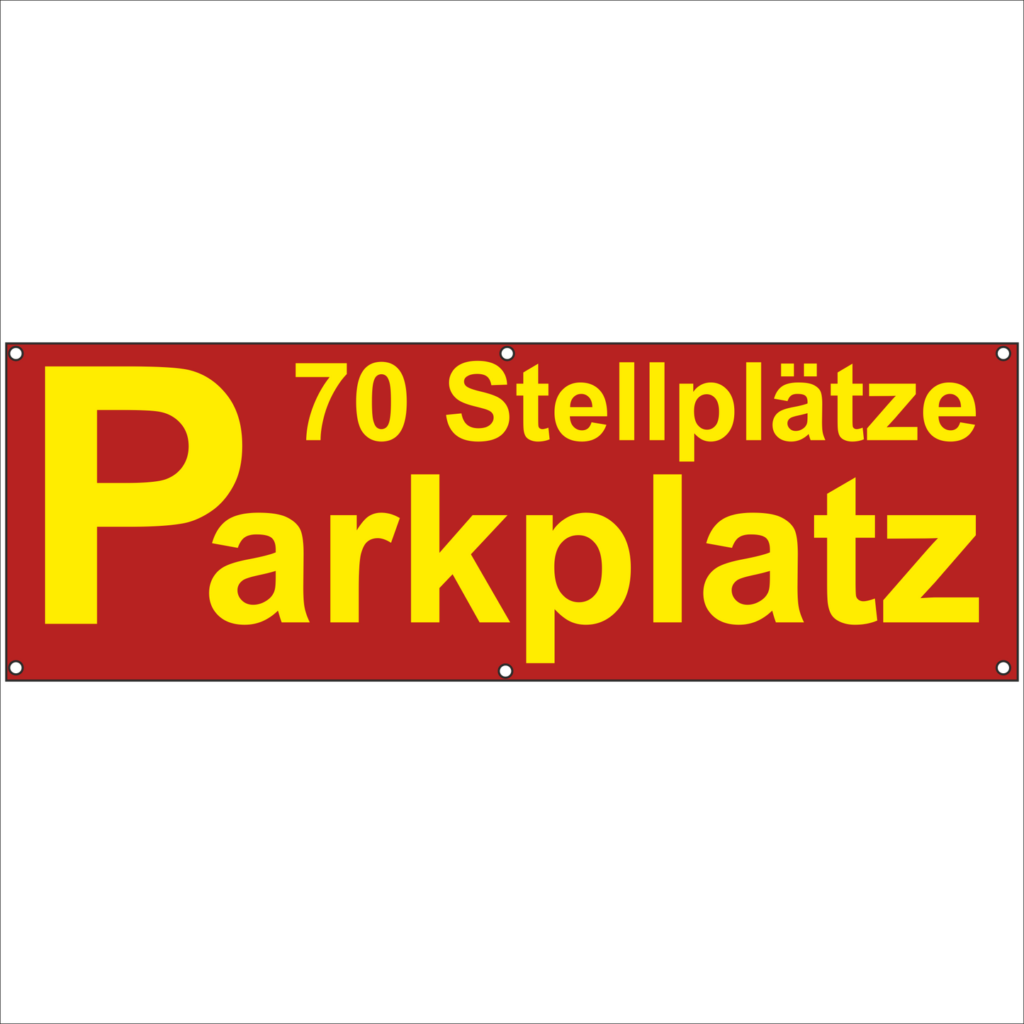 Werbeplane - Gerüstplane - p094 - Parkplatz - NEU - Plane für Baustelle- Garten- Zaun oder Veranstaltung